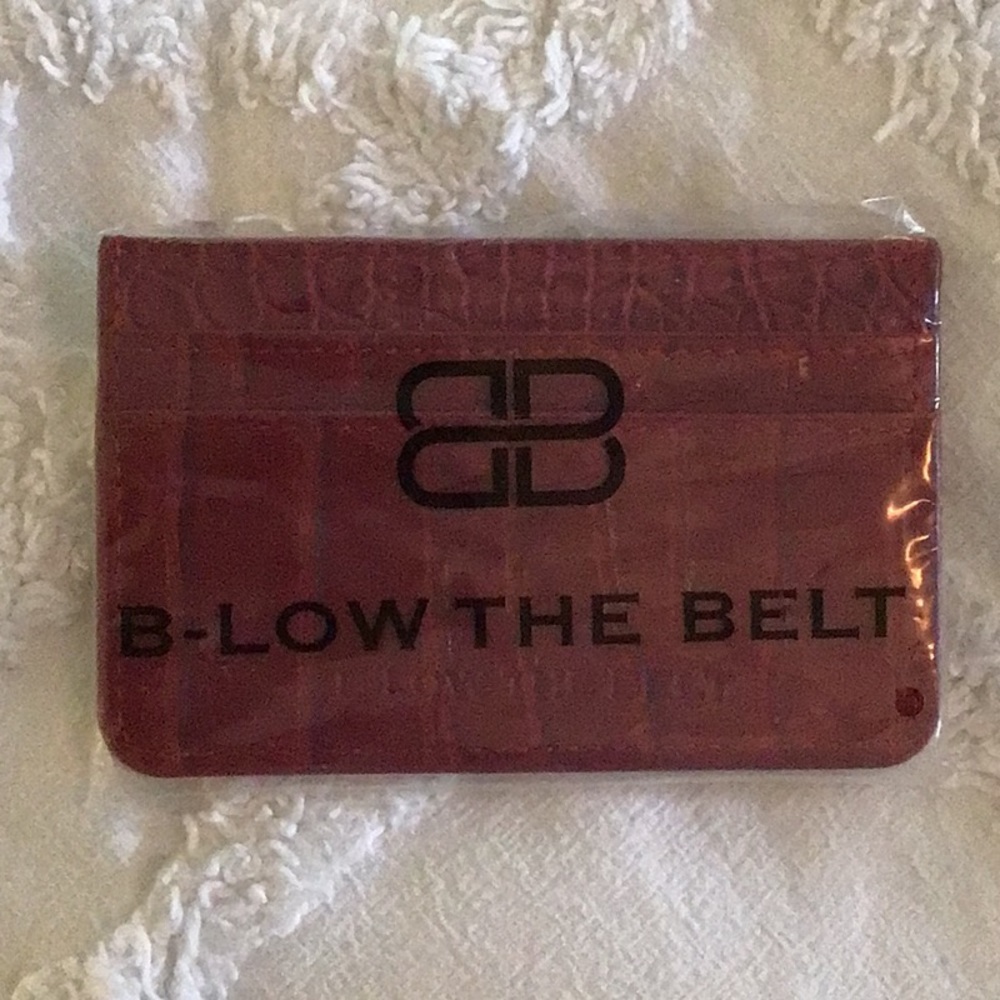B-Low the Belt Croc Card Case